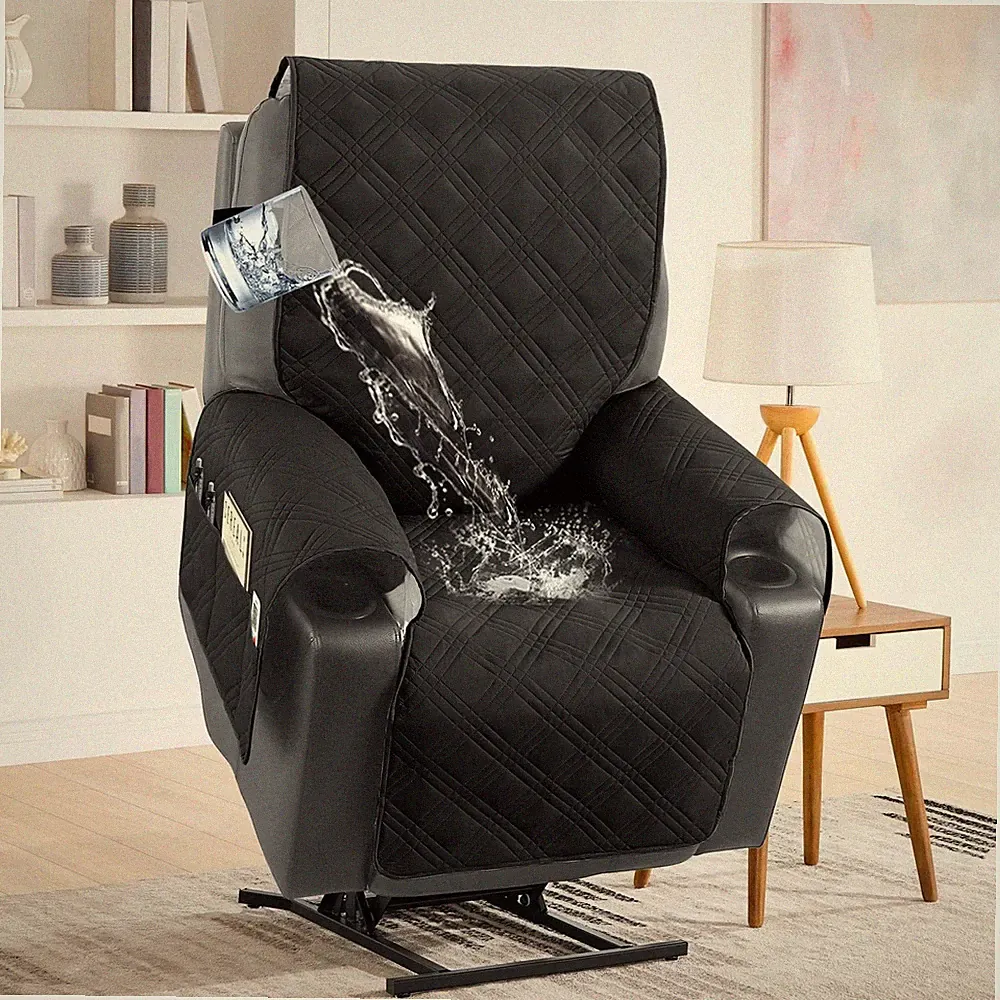 New Listing 100% Waterproof Power Lift Recliner Cover with Side Pocket Electric Lift Recl...