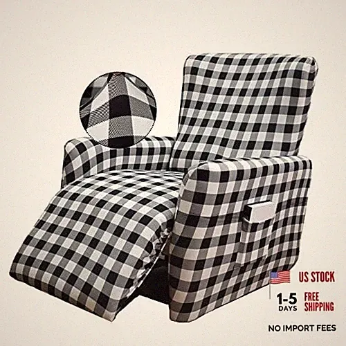 Stretch Recliner Cover 4 Pieces Electric Power Lift Recliner Chair Cover N12